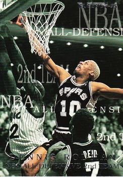 1994-95 Fleer - All-Defensive Team #9 Dennis Rodman Front