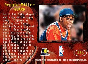 1995-96 Stadium Club - Spike Says Members Only #SS3 Reggie Miller Back