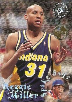 1995-96 Stadium Club - Spike Says Members Only #SS3 Reggie Miller Front