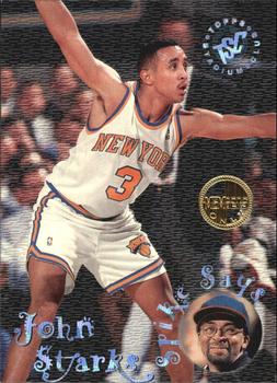 1995-96 Stadium Club - Spike Says Members Only #SS10 John Starks Front