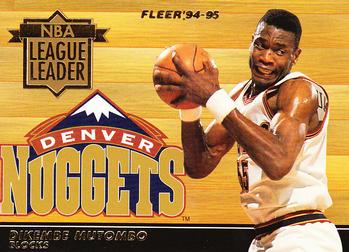 1994-95 Fleer - NBA League Leaders #4 Dikembe Mutombo Front