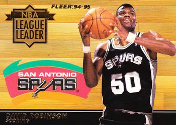 1994-95 Fleer - NBA League Leaders #6 David Robinson Front