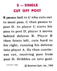 1990 1948 Bowman Reprints #5 Basketball Play Back