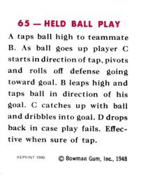 1990 1948 Bowman Reprints #65 Basketball Play Back