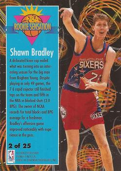 1994-95 Fleer - Rookie Sensations #2 Shawn Bradley Back