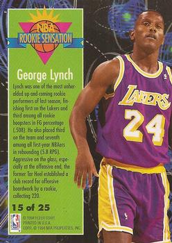 1994-95 Fleer - Rookie Sensations #15 George Lynch Back