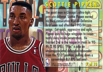 1994-95 Fleer - Total D #7 Scottie Pippen Back