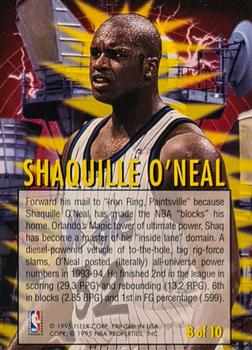 1994-95 Fleer - Tower of Power #8 Shaquille O'Neal Back