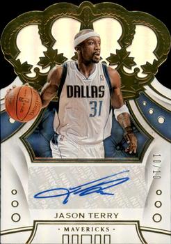 2019-20 Panini Crown Royale - Crown Autographs Gold #CA-JTY Jason Terry Front