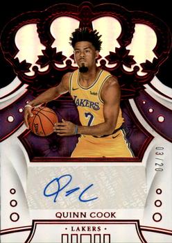 2019-20 Panini Crown Royale - Crown Autographs Red #CA-QCK Quinn Cook Front