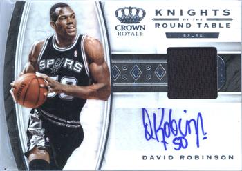 2019-20 Panini Crown Royale - Knights of the Round Table Jersey Auto #KR-DRB David Robinson Front