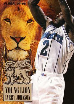 1994-95 Fleer - Young Lions #3 Larry Johnson Front