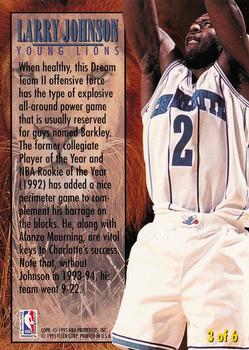 1994-95 Fleer - Young Lions #3 Larry Johnson Back