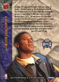 1994-95 Hoops - NBA Draft Lottery Pick Exchange #8 Brian Grant Back
