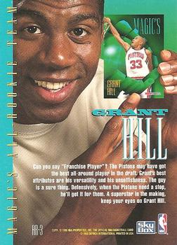 1994-95 Hoops - Magic's All-Rookies #AR-3 Grant Hill Back