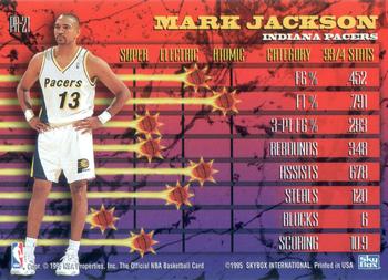 1994-95 Hoops - Hoops Power (Stat Power Ratings) #PR-21 Mark Jackson Back