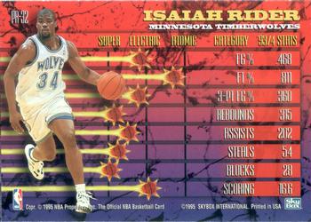 1994-95 Hoops - Hoops Power (Stat Power Ratings) #PR-32 Isaiah Rider Back
