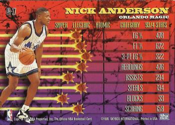 1994-95 Hoops - Hoops Power (Stat Power Ratings) #PR-37 Nick Anderson Back