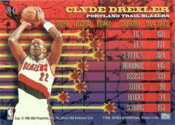 1994-95 Hoops - Hoops Power (Stat Power Ratings) #PR-43 Clyde Drexler Back