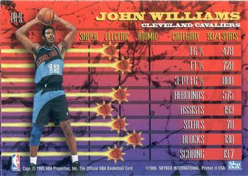 1994-95 Hoops - Hoops Power (Stat Power Ratings) #PR-9 John Williams Back