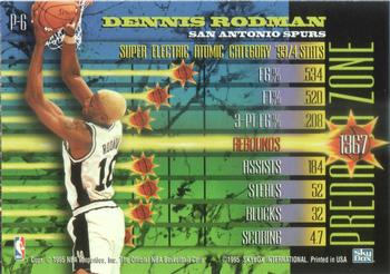 1994-95 Hoops - Hoops Power Predator #P-6 Dennis Rodman Back