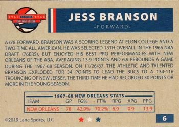 2020 Lana Sports ABA #6 Jess Branson Back
