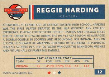 2020 Lana Sports ABA #12 Reggie Harding Back