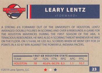 2020 Lana Sports ABA #23 Leary Lentz Back