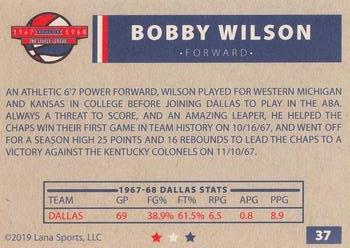 2020 Lana Sports ABA #37 Bobby Wilson Back