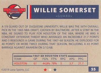 2020 Lana Sports ABA #55 Willie Somerset Back