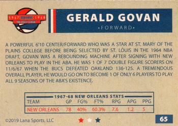 2020 Lana Sports ABA #65 Gerald Govan Back