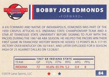2020 Lana Sports ABA #84 Bobby Joe Edmonds Back