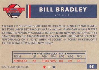 2020 Lana Sports ABA #93 Bill Bradley Back