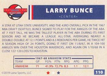 2020 Lana Sports ABA #110 Larry Bunce Back