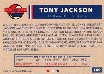 2020 Lana Sports ABA #149 Tony Jackson Back