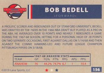 2020 Lana Sports ABA #156 Bob Bedell Back