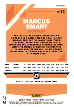 2019-20 Donruss Optic - Blue Velocity #62 Marcus Smart Back