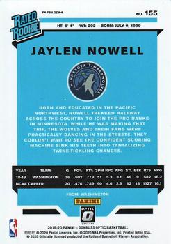 2019-20 Donruss Optic - Blue Velocity #155 Jaylen Nowell Back