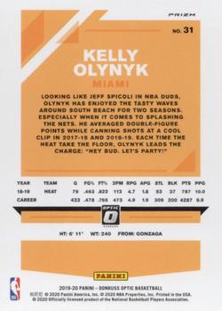 2019-20 Donruss Optic - Hyper Pink #31 Kelly Olynyk Back