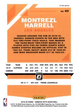 2019-20 Donruss Optic - Hyper Pink #40 Montrezl Harrell Back