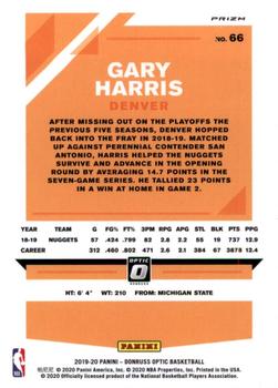 2019-20 Donruss Optic - Hyper Pink #66 Gary Harris Back