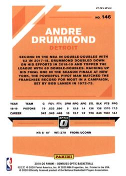 2019-20 Donruss Optic - Hyper Pink #146 Andre Drummond Back