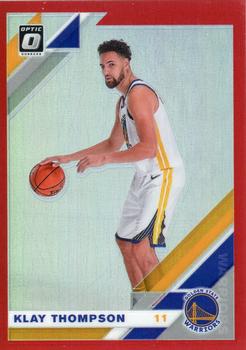 2019-20 Donruss Optic - Red #18 Klay Thompson Front