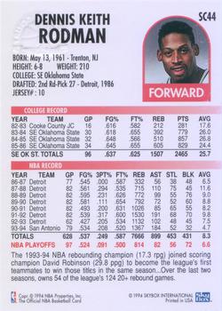 1994-95 Hoops - Supreme Court #SC44 Dennis Rodman Back