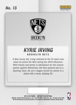 2019-20 Panini Instant NBA #15 Kyrie Irving Back