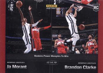 2019-20 Panini Instant NBA #54 Ja Morant / Brandon Clarke Front