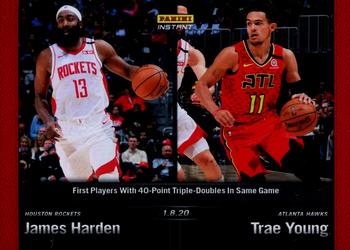 2019-20 Panini Instant NBA #63 James Harden / Trae Young Front