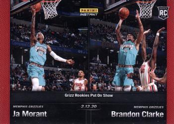 2019-20 Panini Instant NBA #88 Ja Morant / Brandon Clarke Front