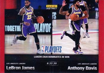 2019-20 Panini Instant NBA #168 LeBron James / Anthony Davis Front