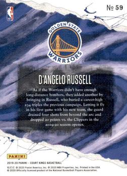 2019-20 Panini Court Kings #59 D'Angelo Russell Back